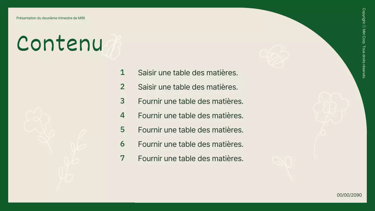 Un simple apprêt naturaliste en vert et beige