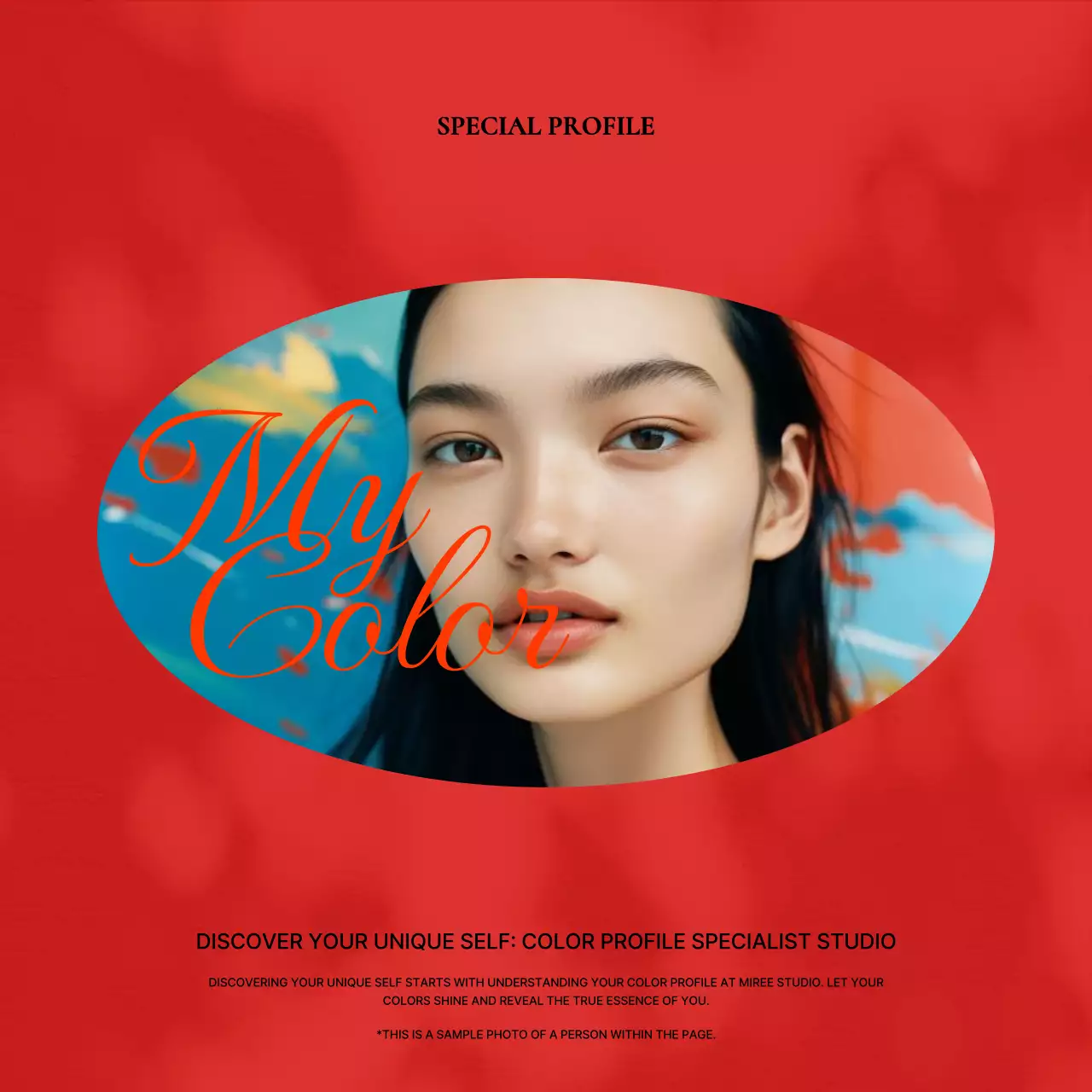 Red Modern 프로필 프로모션 소셜 미디어 게시물