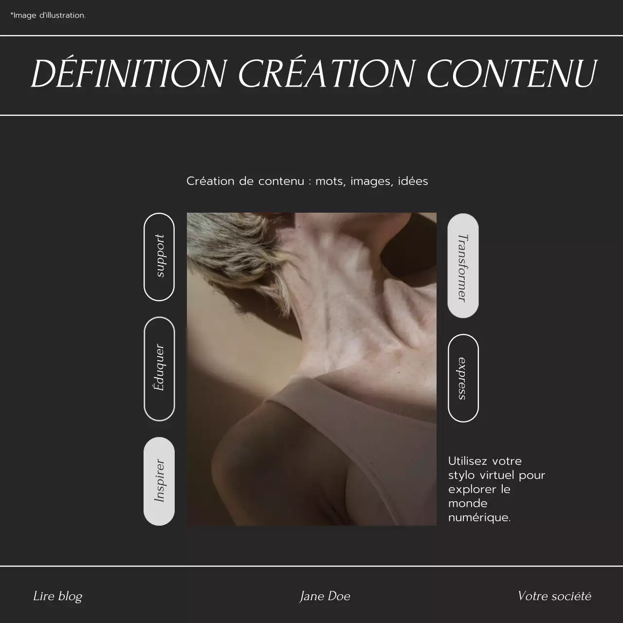 Mentorat sur les tendances en noir et blanc Promotion du blog