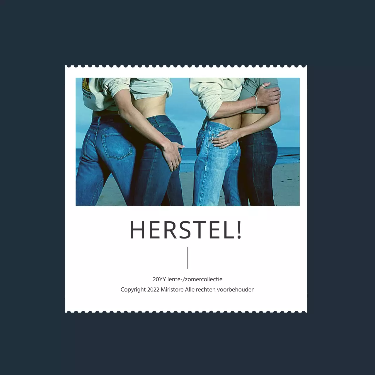 Promoot een eenvoudig social media-marketingpakket met een merknaam in blauw.