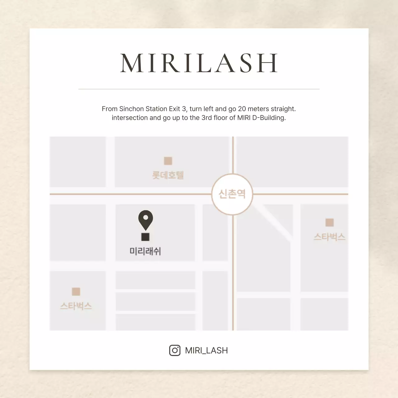 Map location of simple brown and beige eyelashes