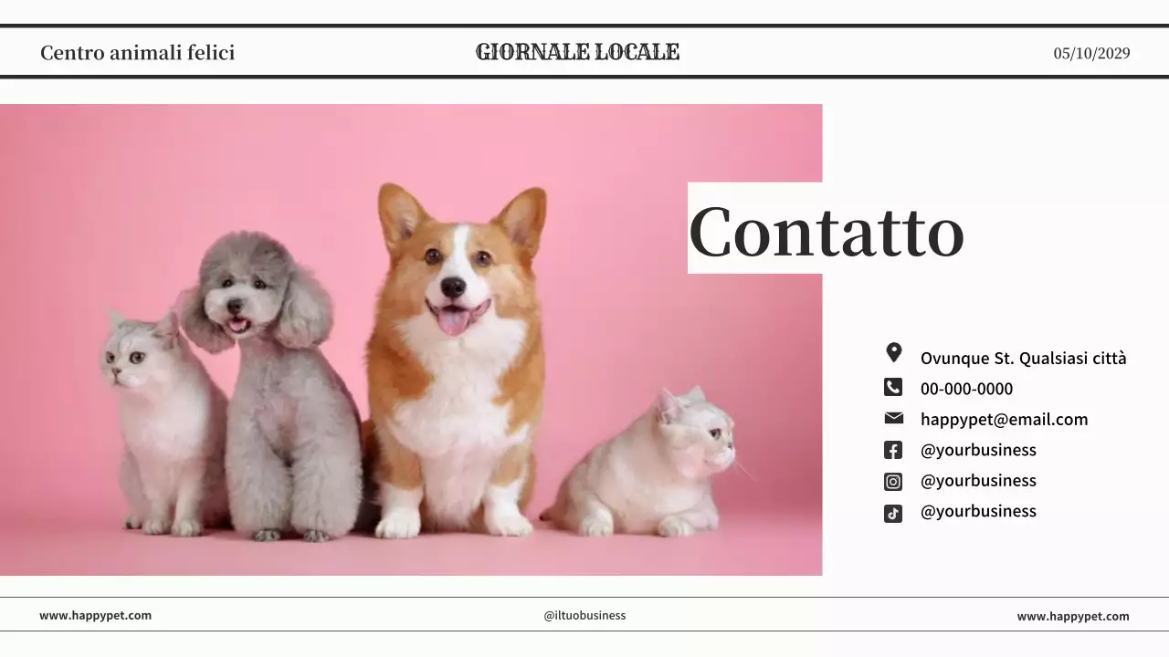 Grigio minimalista classico giornale presentazione aziendale