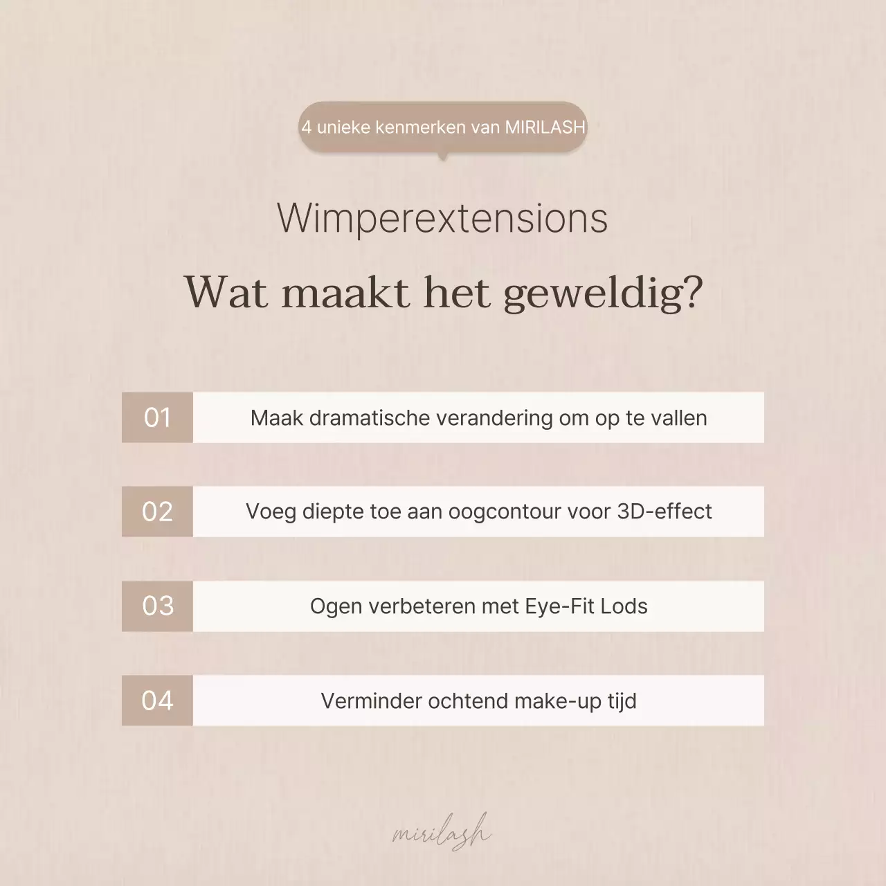 Bevorder moderne wimper schoonheid in bruin en beige