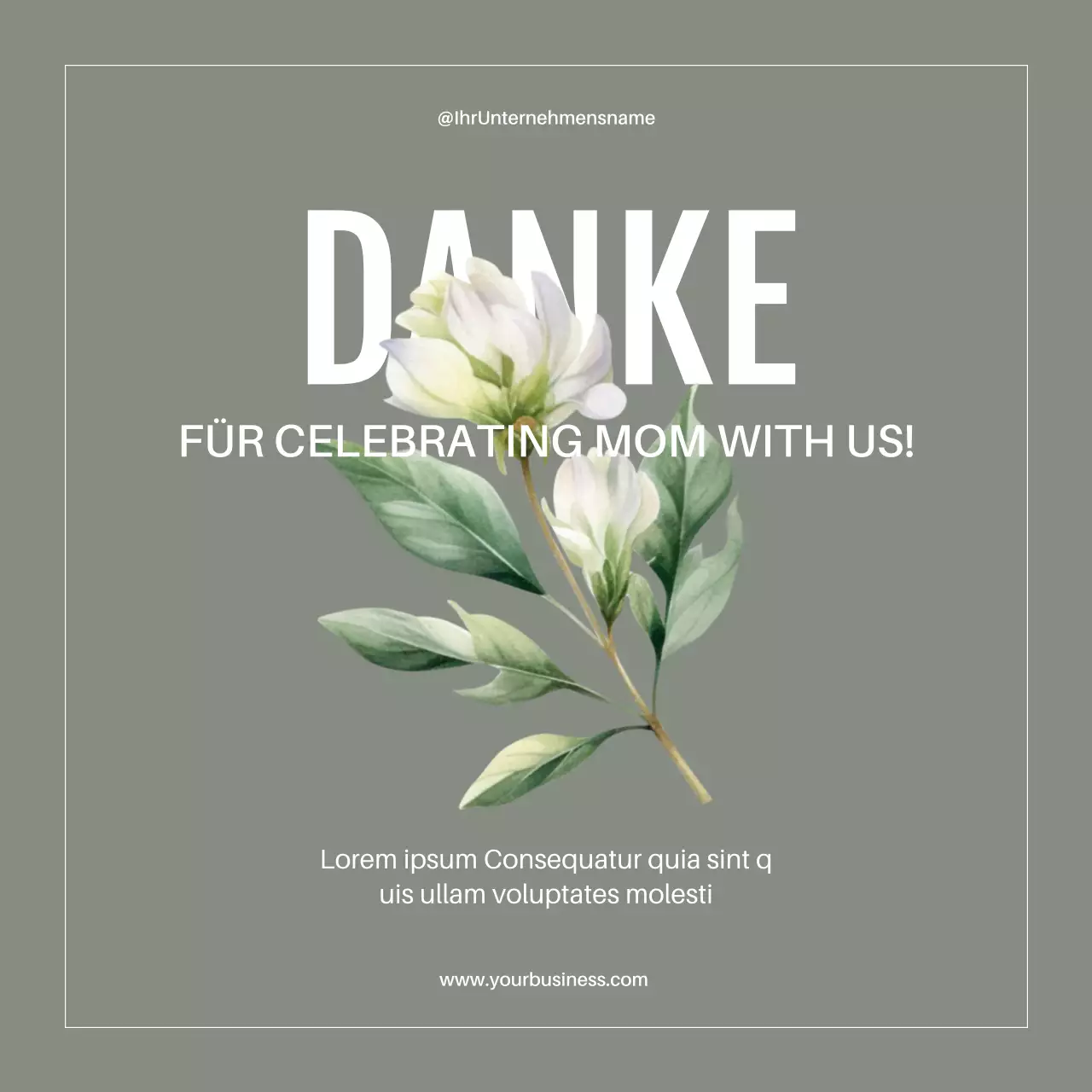 Grüner Minimalismus Einfache Ideen für Muttertagsfeiern Advestisement