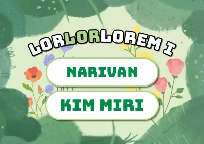 Schattig groen en limoengroen naamplaatje voor kinderevenement