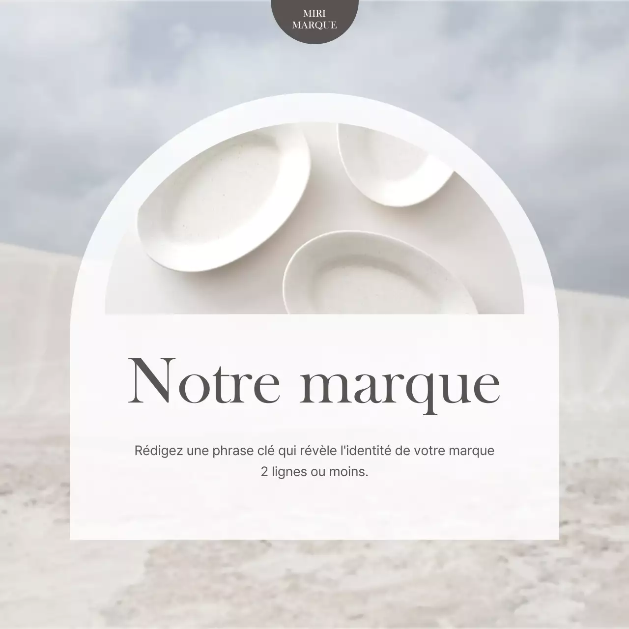 Brand un bol simple en ivoire