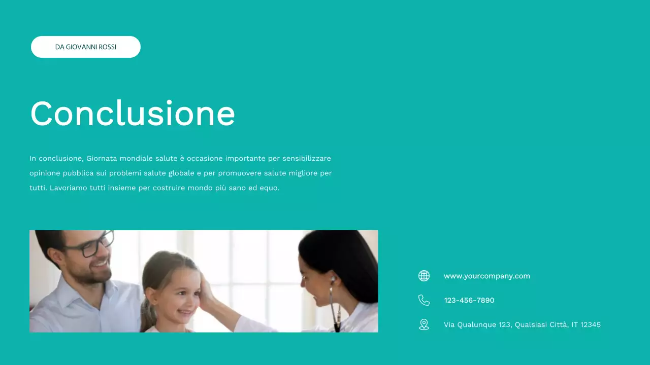 Campagna per la Giornata Mondiale della Salute di Ivory e Green Simple