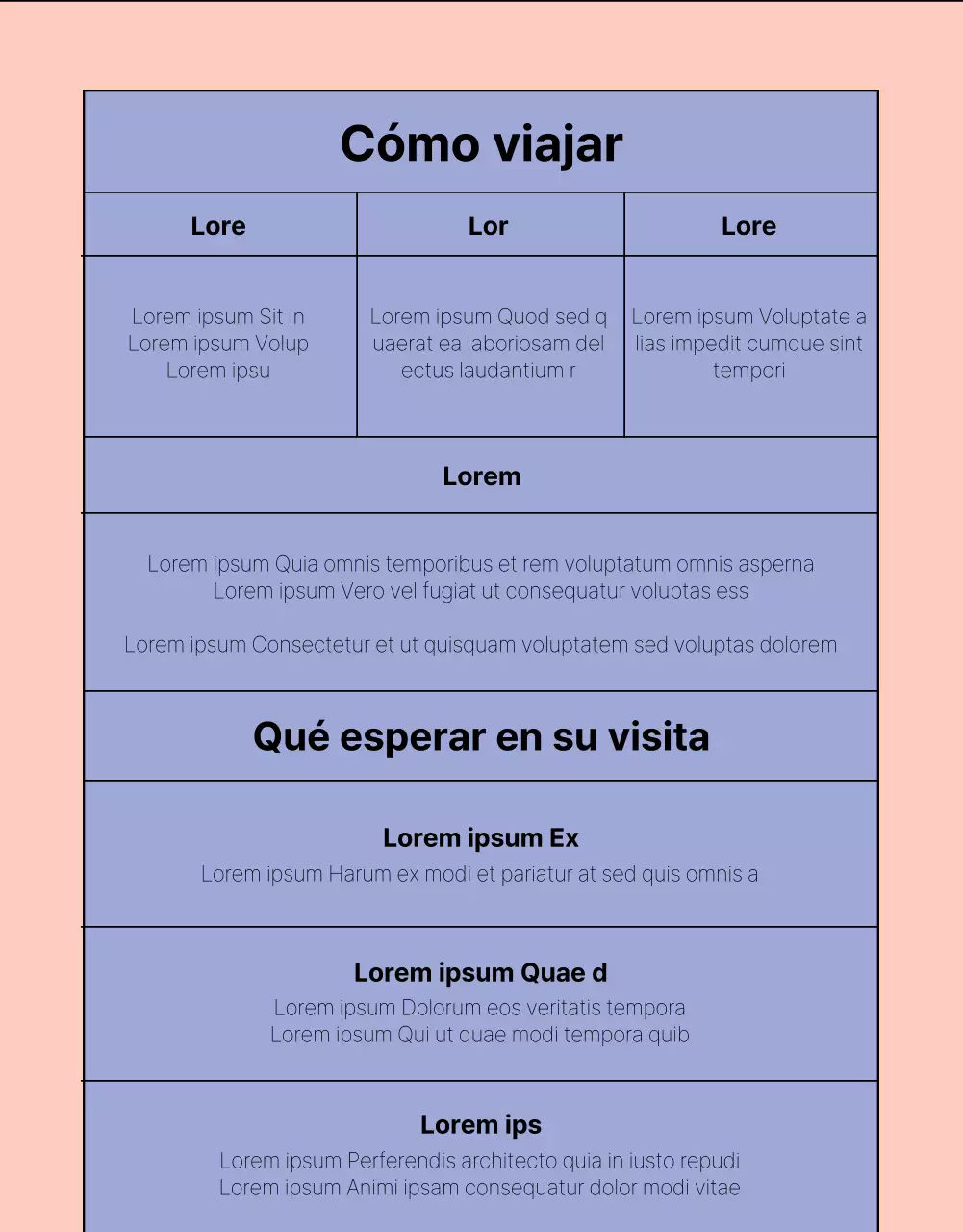 Información sencilla sobre el programa de espectáculos en malva y rosa