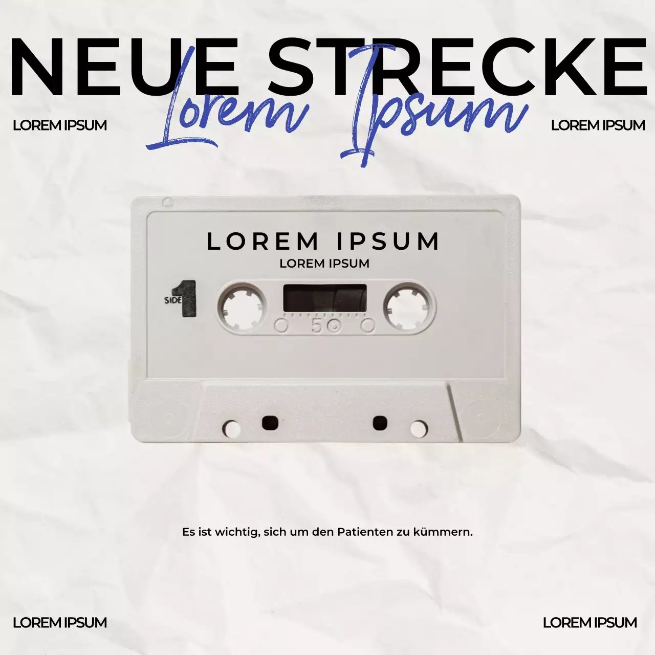 Schwarz-Weiß Einfach Elegant Neue Spur Werbung