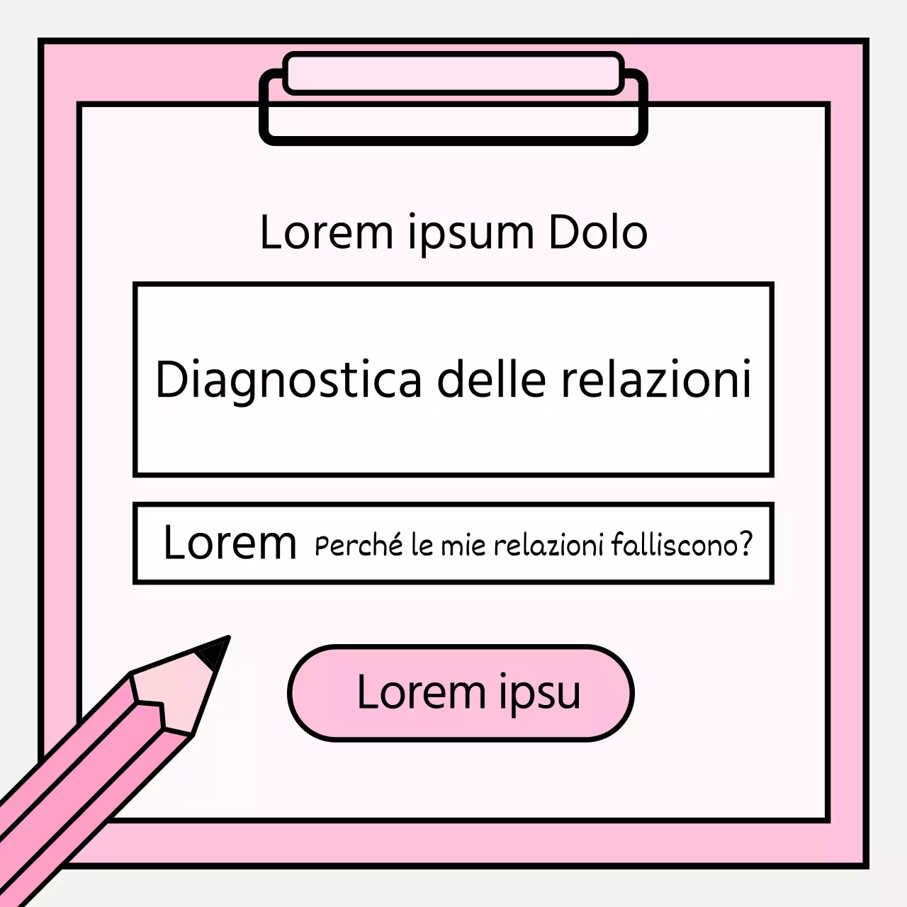 Semplici informazioni di consulenza psicologica in rosa