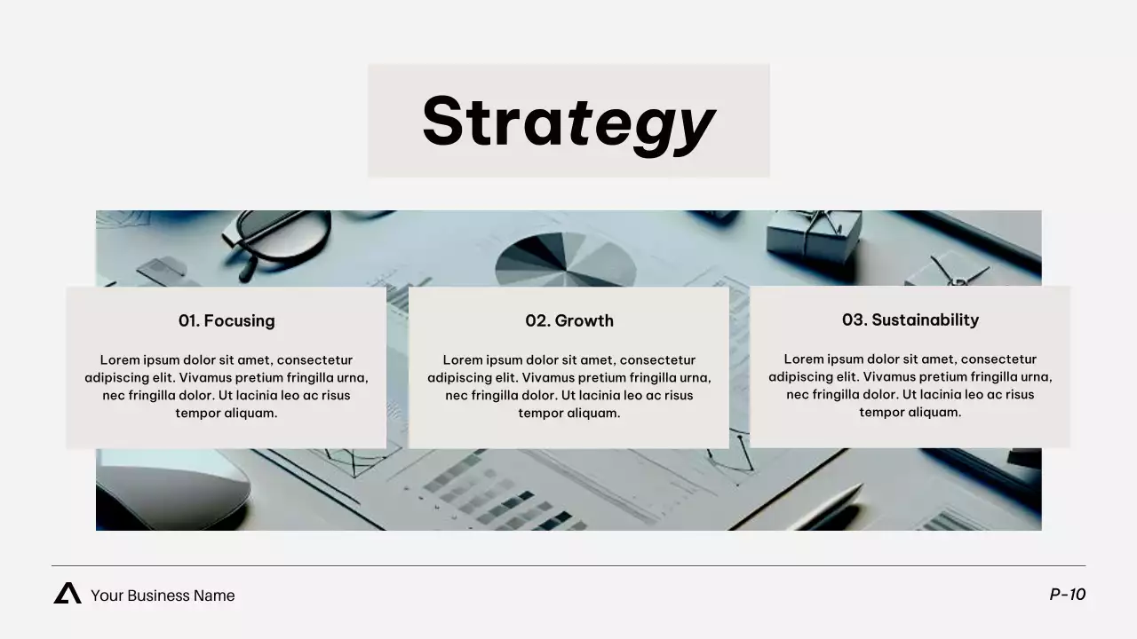 화이트 모던 비즈니스 프레젠테이션