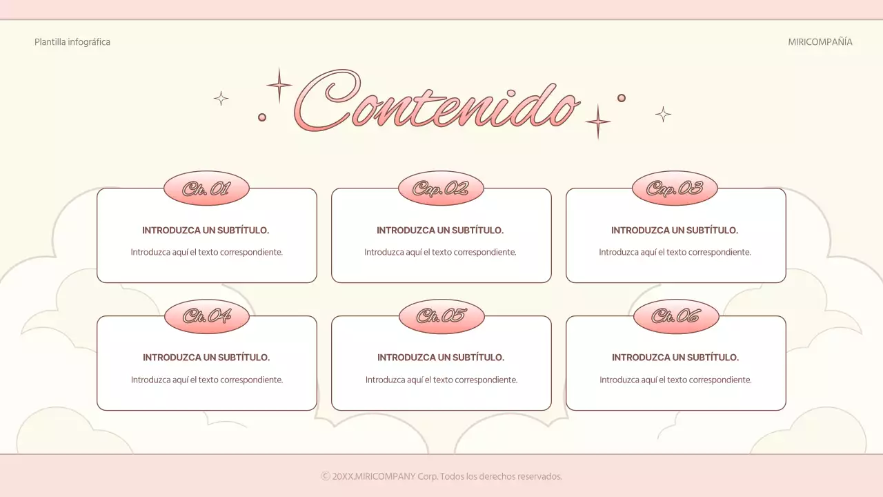 Proporcione un telón de fondo kitsch en rosa y marfil Presentación