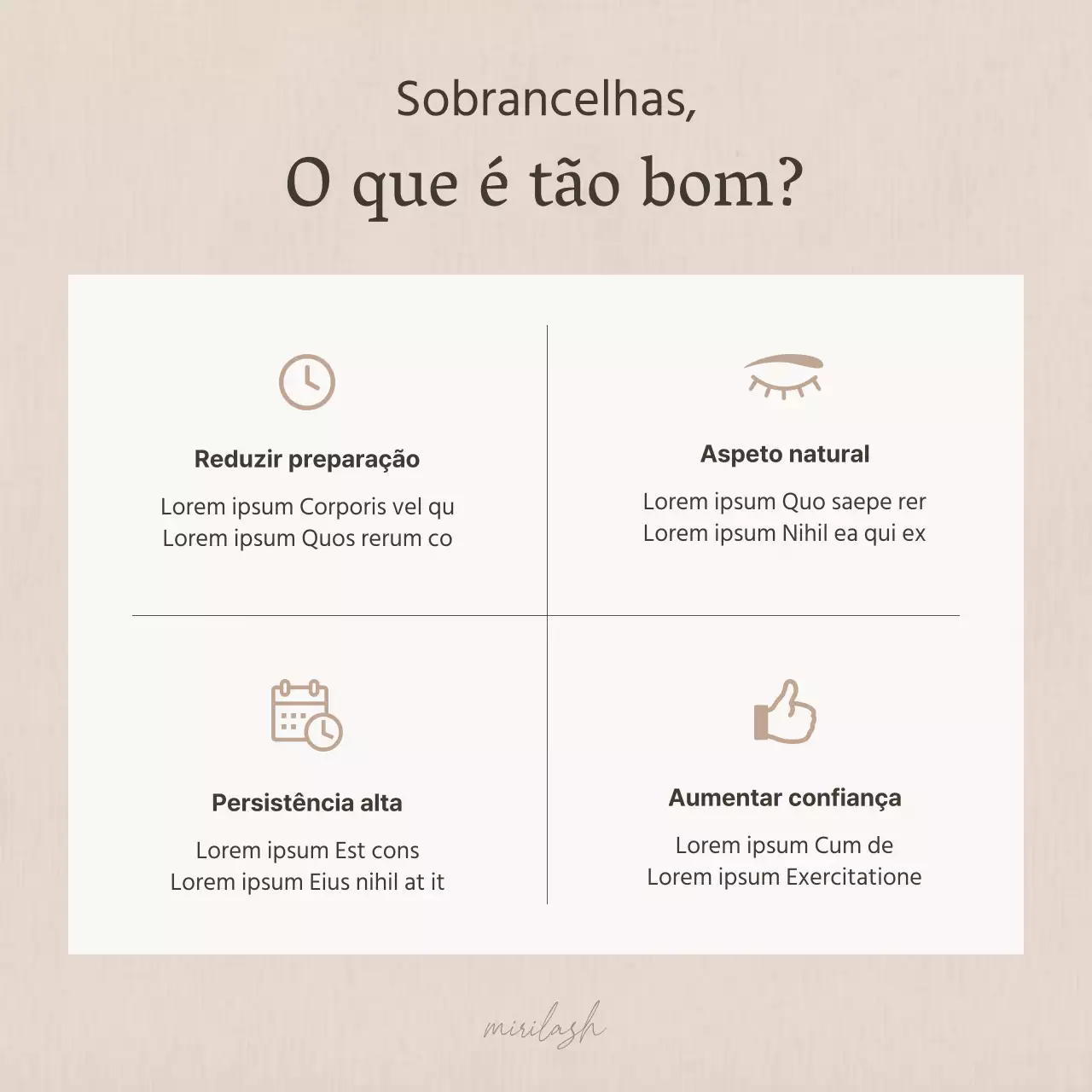 Tratamento de sobrancelhas moderno em castanho e bege - dicas de beleza
