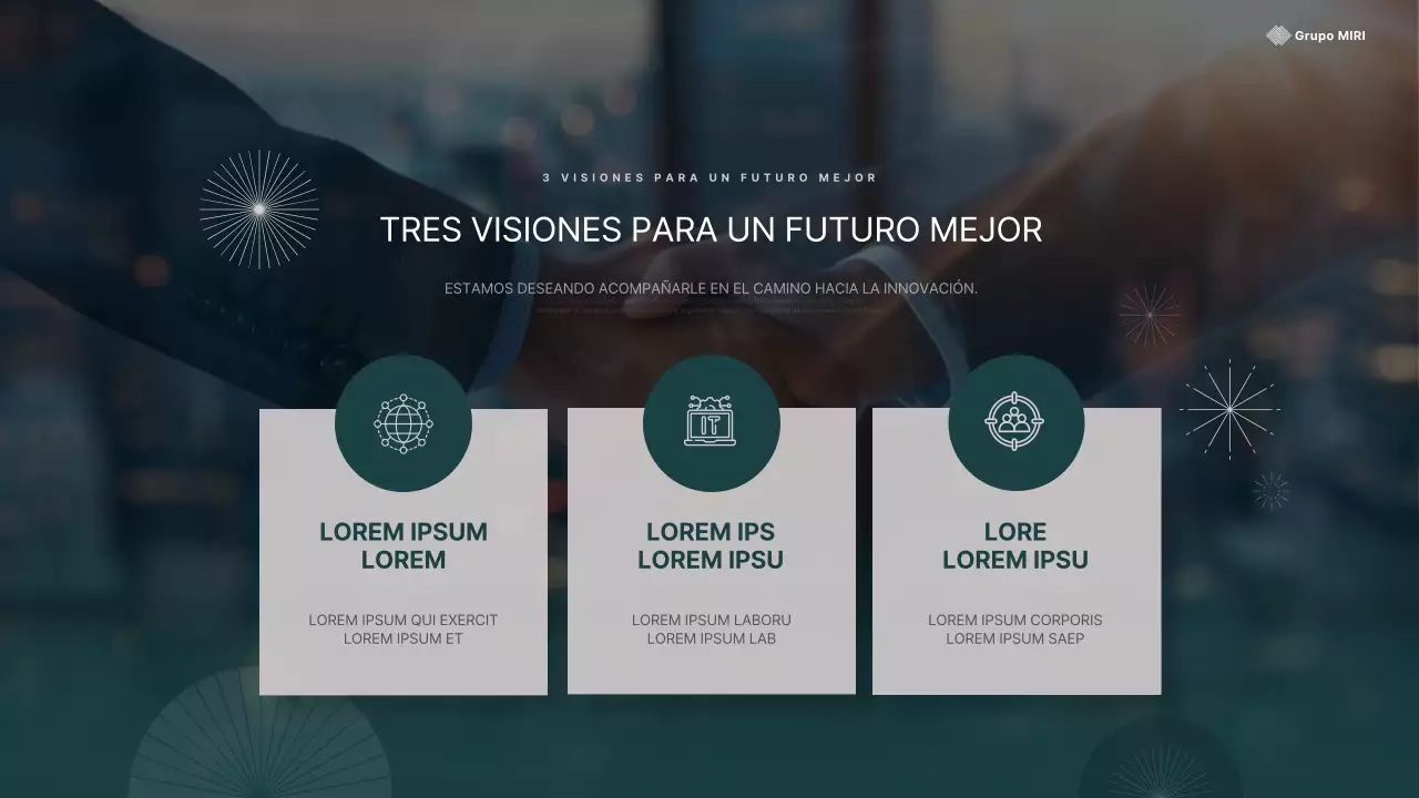 Una sencilla presentación de celebración de aniversario en verde y beige