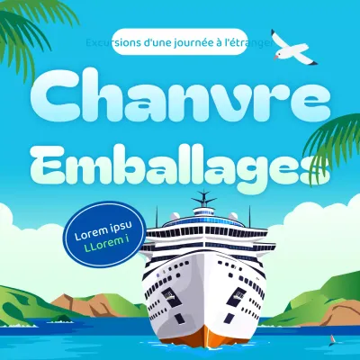 Promouvoir le bleu et le vert naturels des produits de voyage de Hemp Island