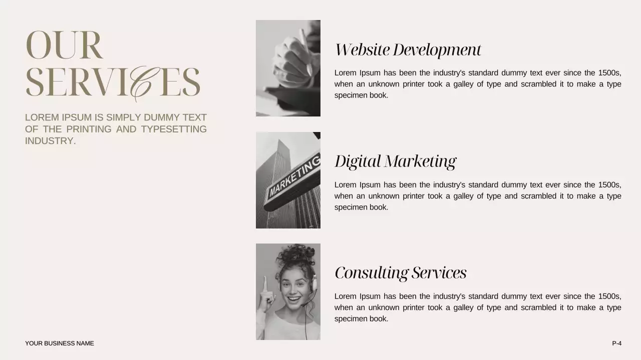 Beige Elegant Business Presentation