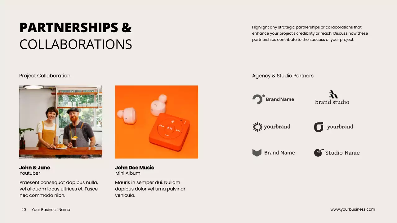 Orange Modern Startup Pitch Presentation