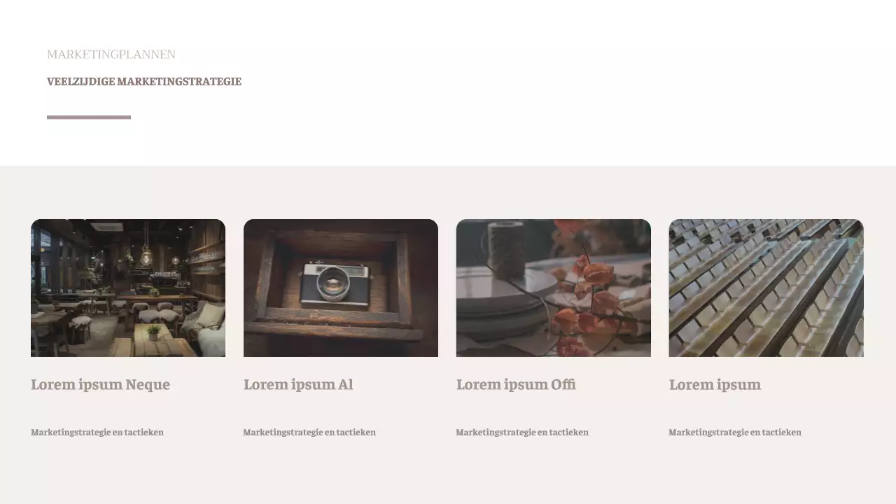 Boekvoorstel voor een modern werk in bruin