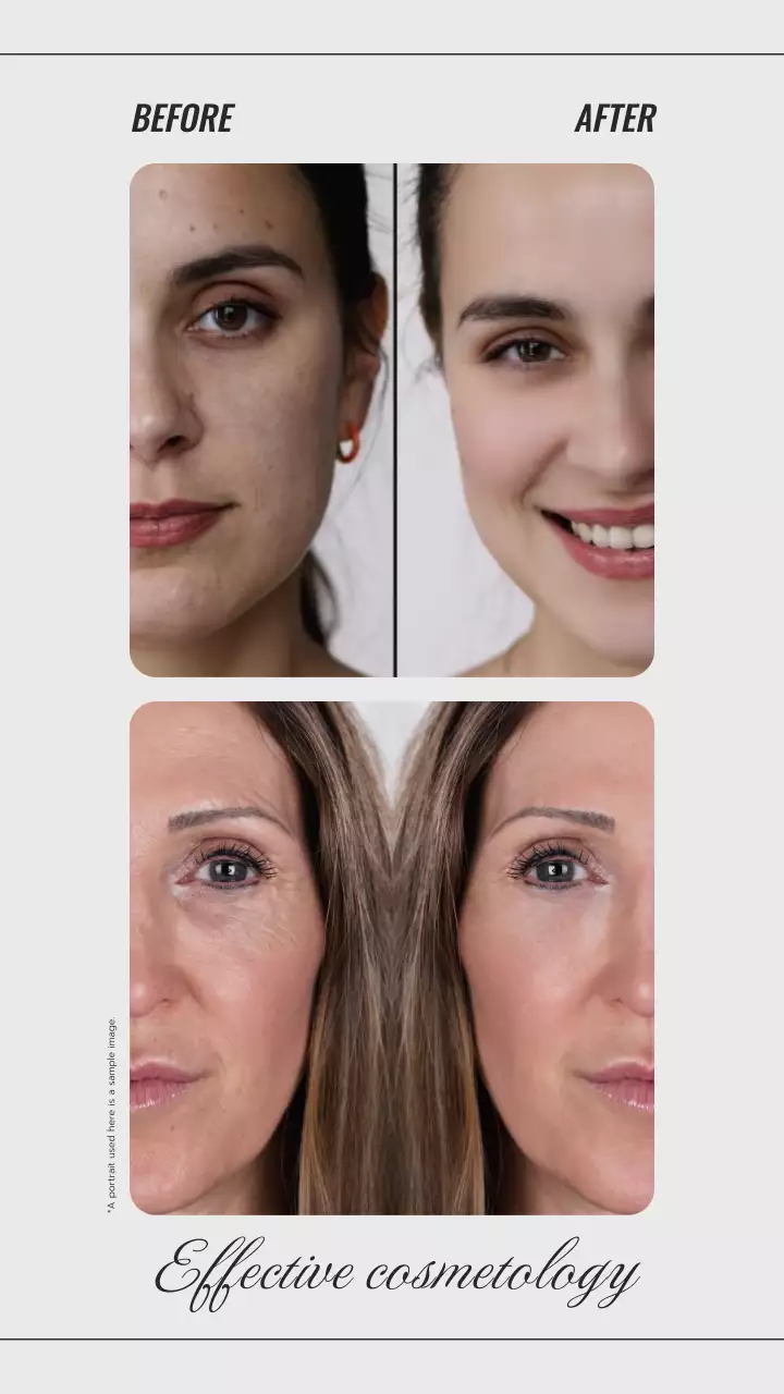 Postingan Instagram Promosi Kosmetologi Modern Putih