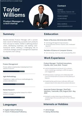 Navy Professional Resume Document