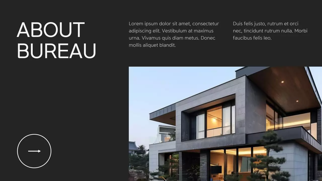 Black Modern Architecture Advertisement Presentation