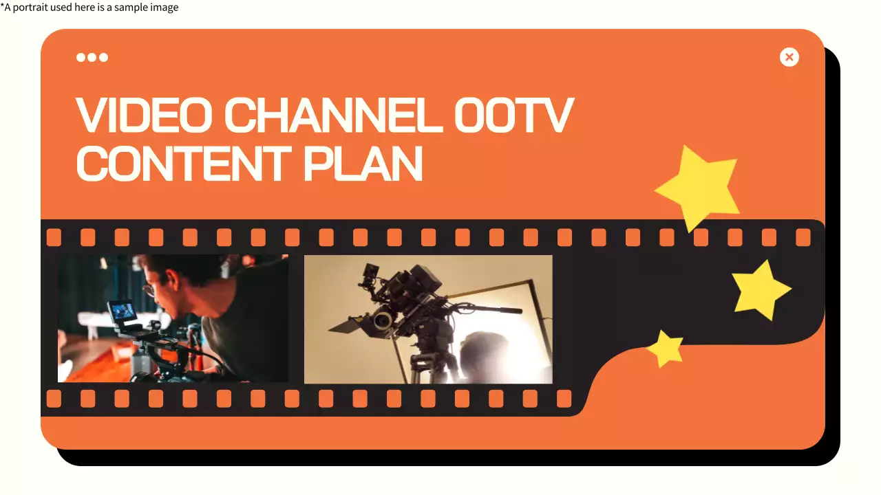 오렌지 모던 비디오 플랜 가이드 프레젠테이션