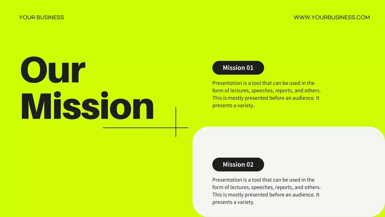 Yellow Bold Business Advertisement Presentation