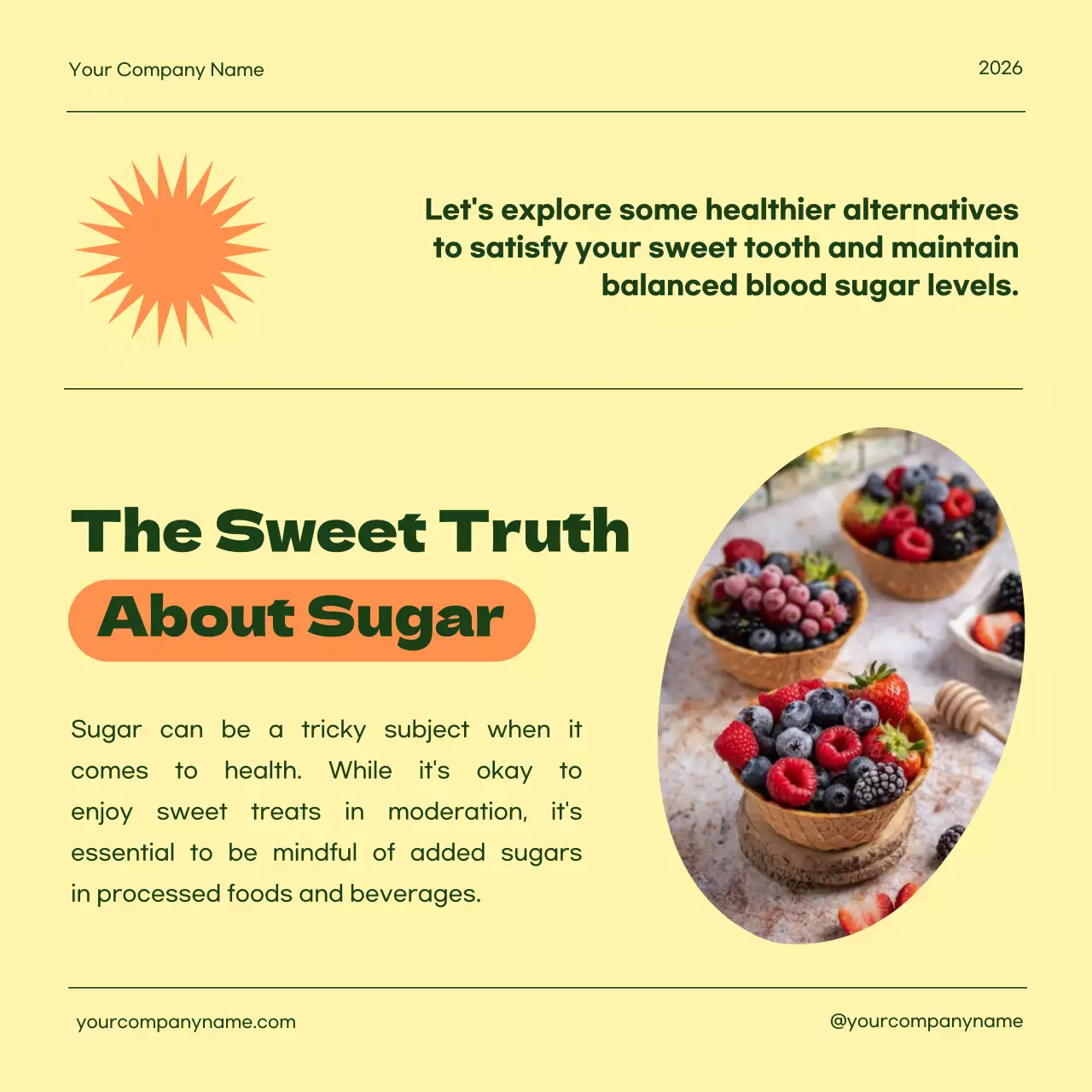 Green Modern Health Promotion Social Media Post