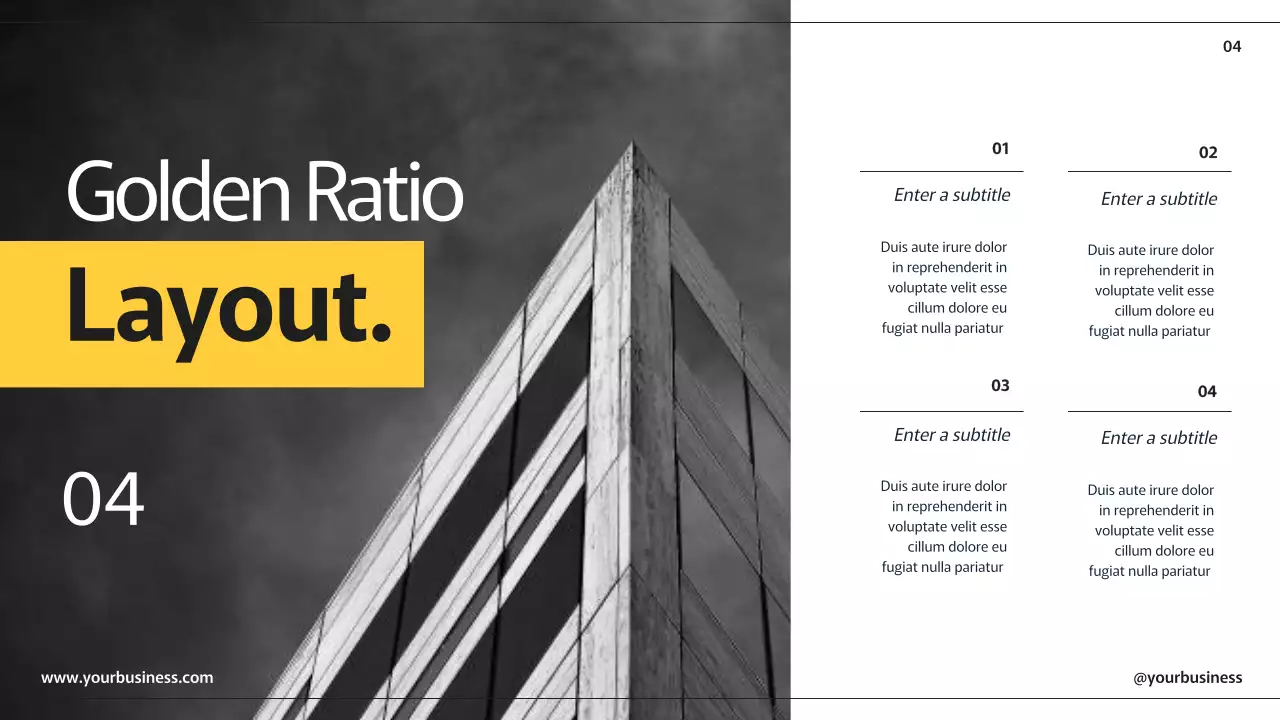 Presentasi Panduan Modern Kuning