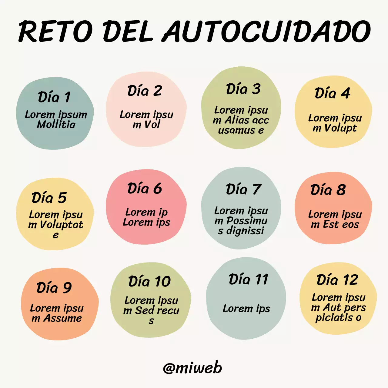 Material básico de clase de Self-Care Challenge en color beige