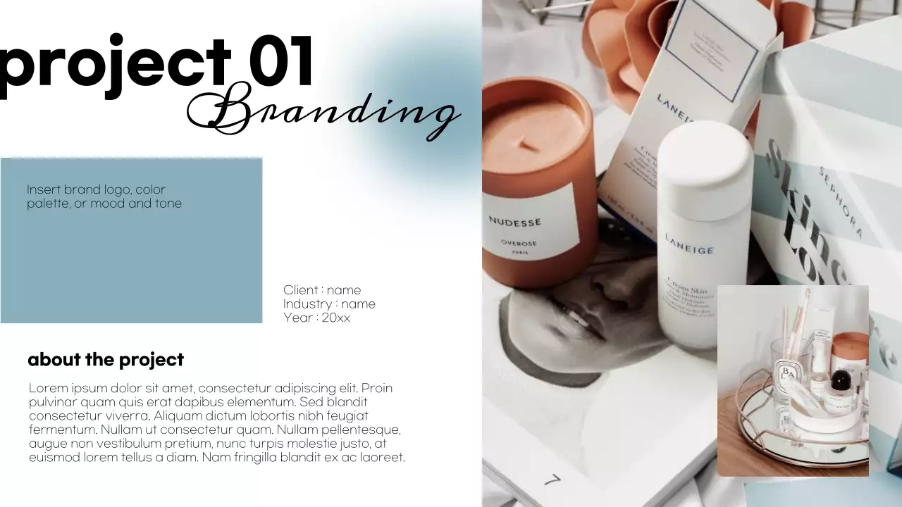 White Modern Graphic Portfolio Presentation