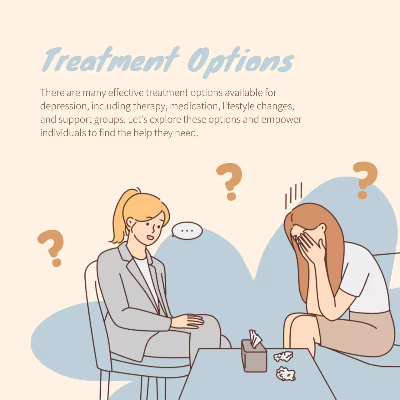 Beige Minimal Mental Health Guide Social Media Post