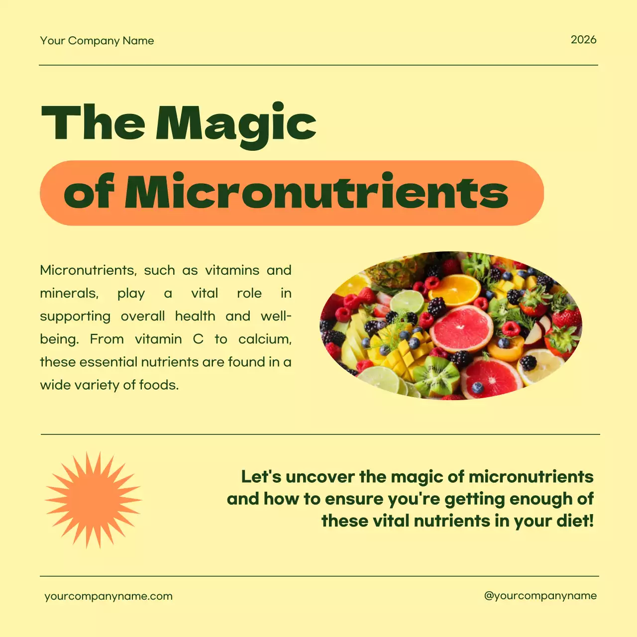 Green Modern Health Promotion Social Media Post