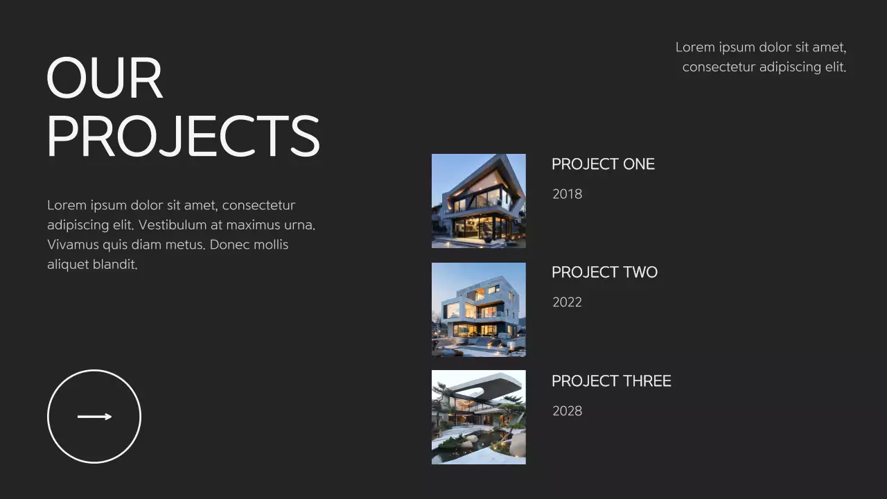 Black Modern Architecture Advertisement Presentation