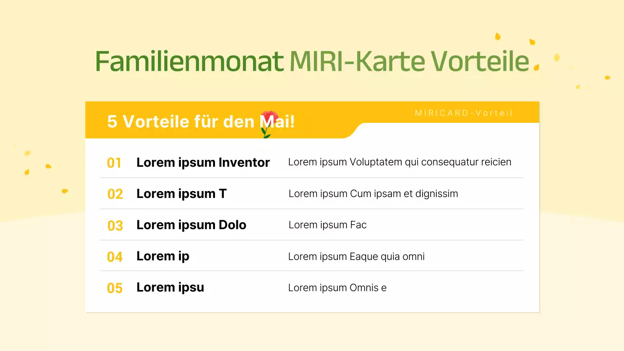 Förderung einer Geschenkaktion zum Monat der Heimat in Gelb und Chartreuse