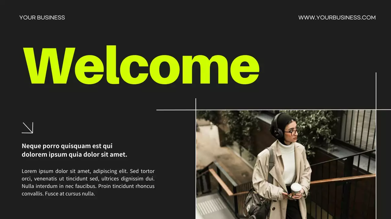 Yellow Bold Business Advertisement Presentation