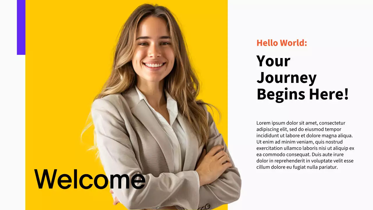 Colourful Modern Business Profile Document Presentation