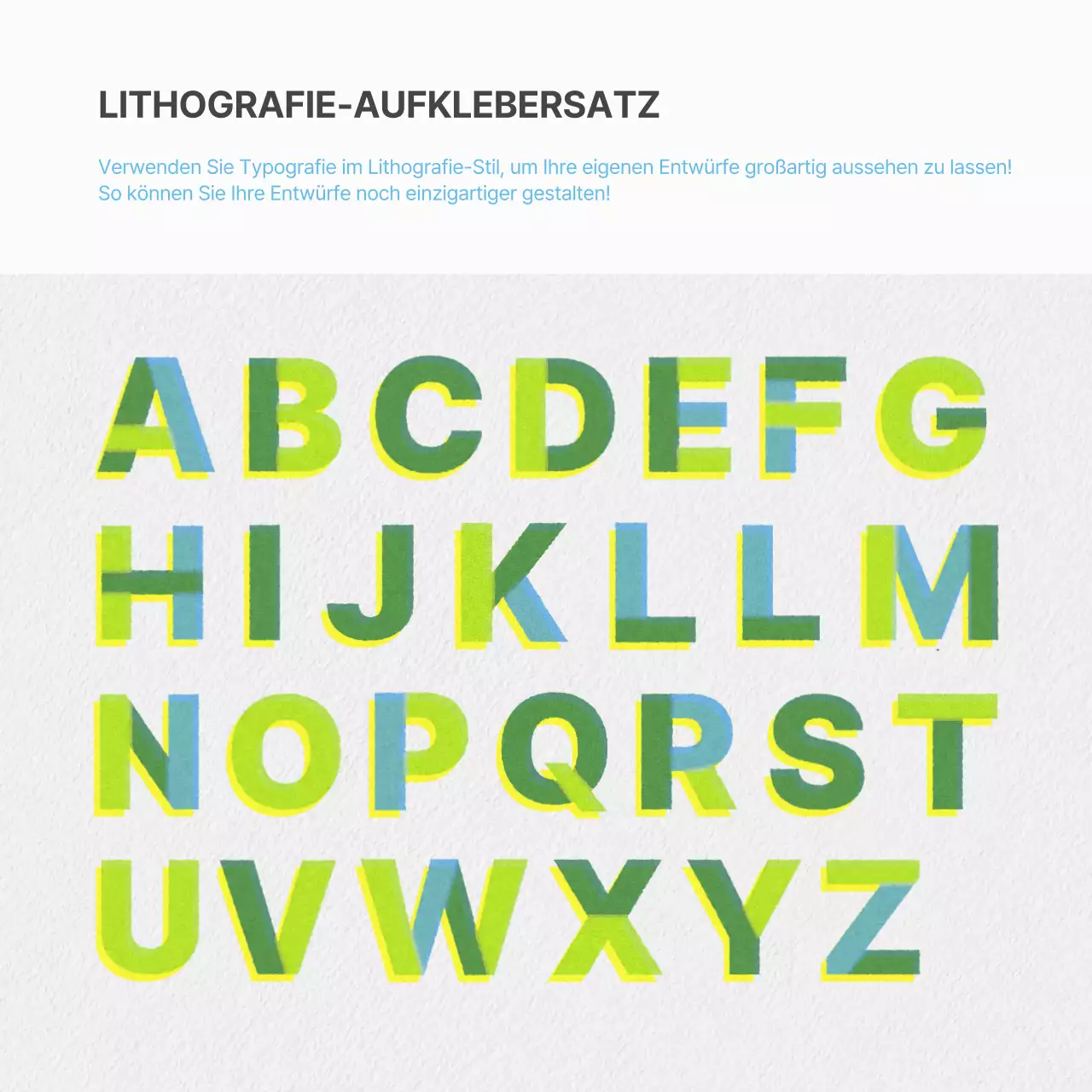 Eine moderne Kampagne zum Tag der Erde in Chartreuse und Himmelblau