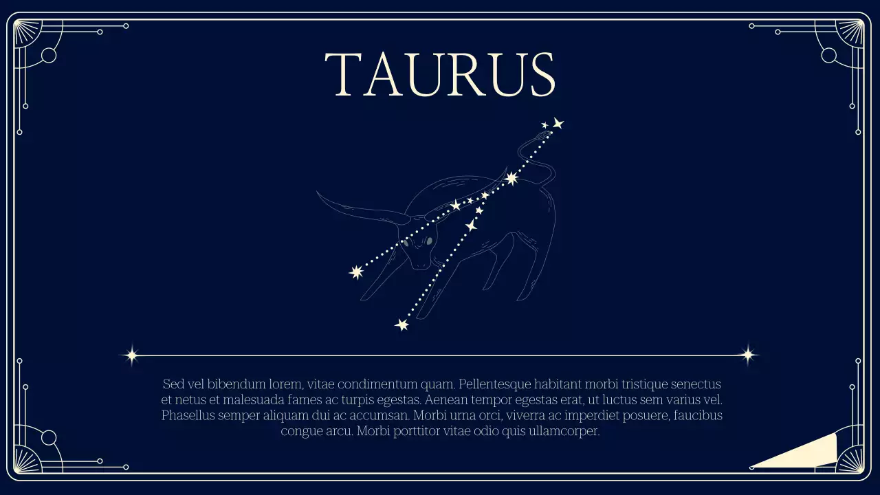 Navy Vintage Astrology Presentation