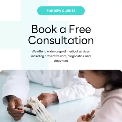 White Modern Medical Promotion Banner