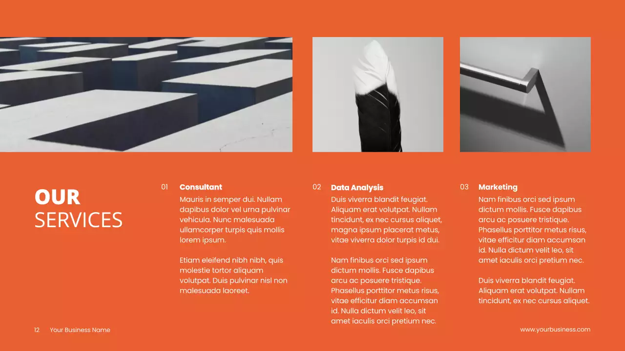 Orange Modern Startup Pitch Presentation