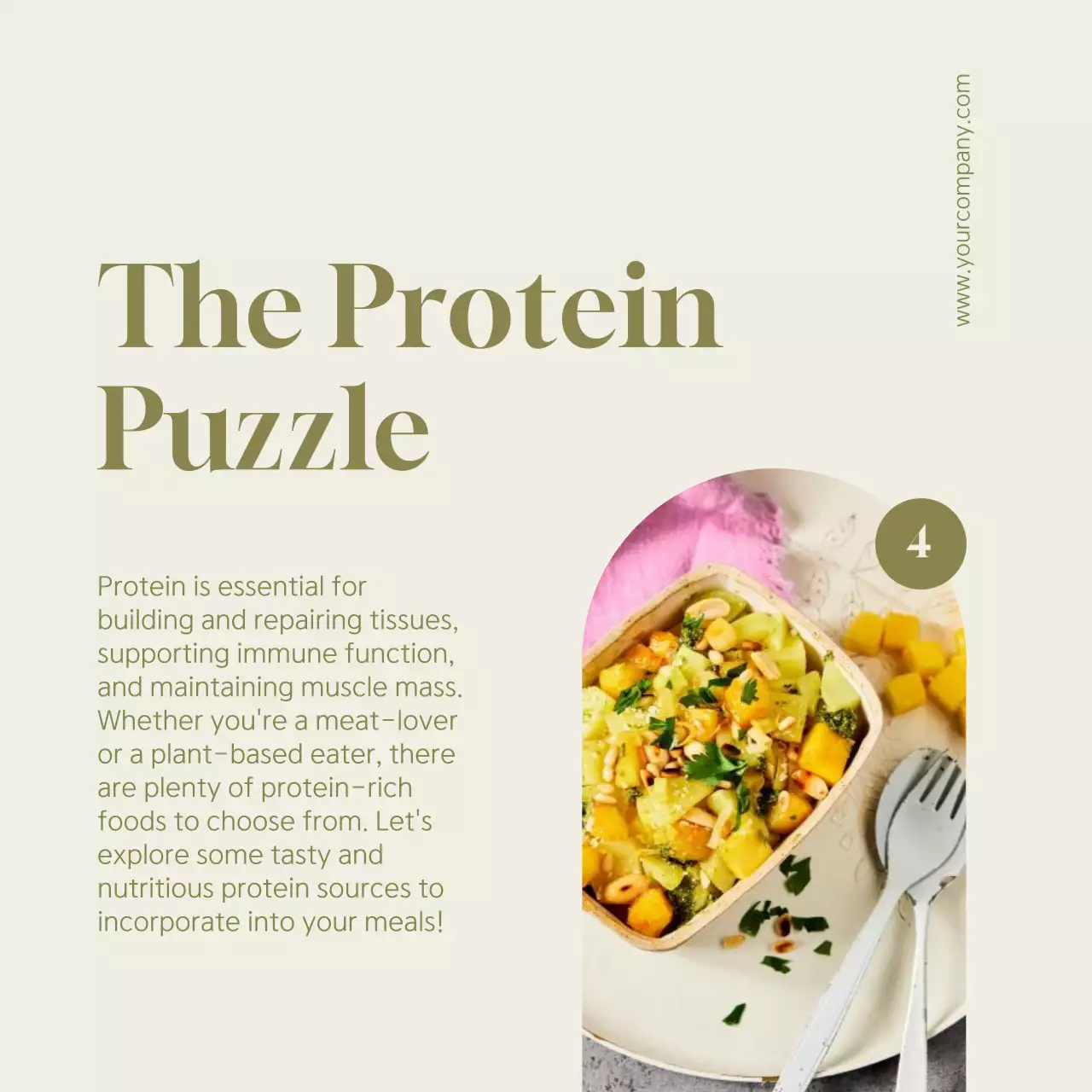 Green Minimal Food Promotion Social Media Post