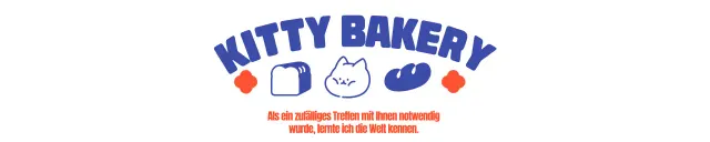 Gestalte eine niedliche Bäckerei-Einkaufstasche mit einer süßen Katzenfigur