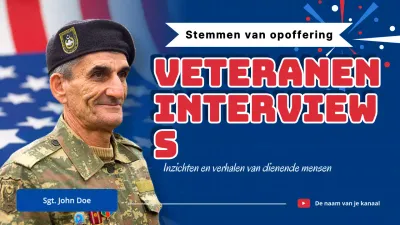 Blauw en rood Modern Memorial Day Publiciteit