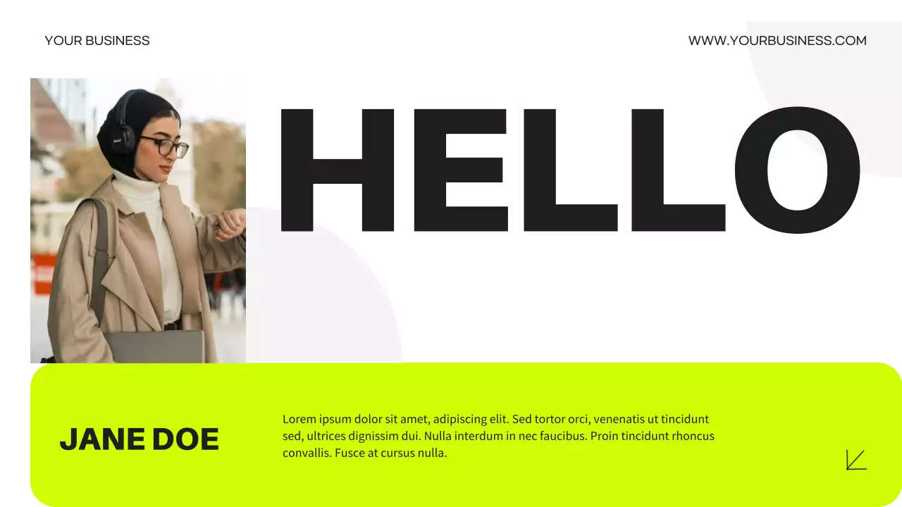 Yellow Bold Business Advertisement Presentation