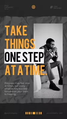 Black Modern Motivation Announcement Instagram Post