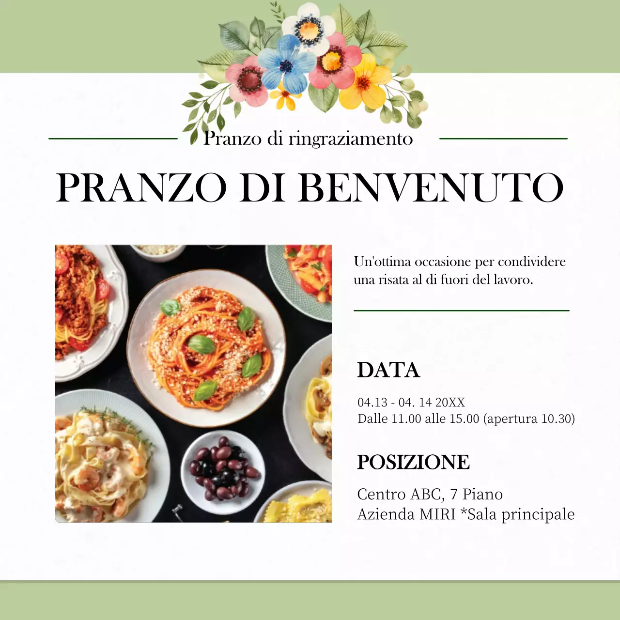 Annuncio della Giornata dei professionisti amministrativi delle risorse naturali in verde e bianco