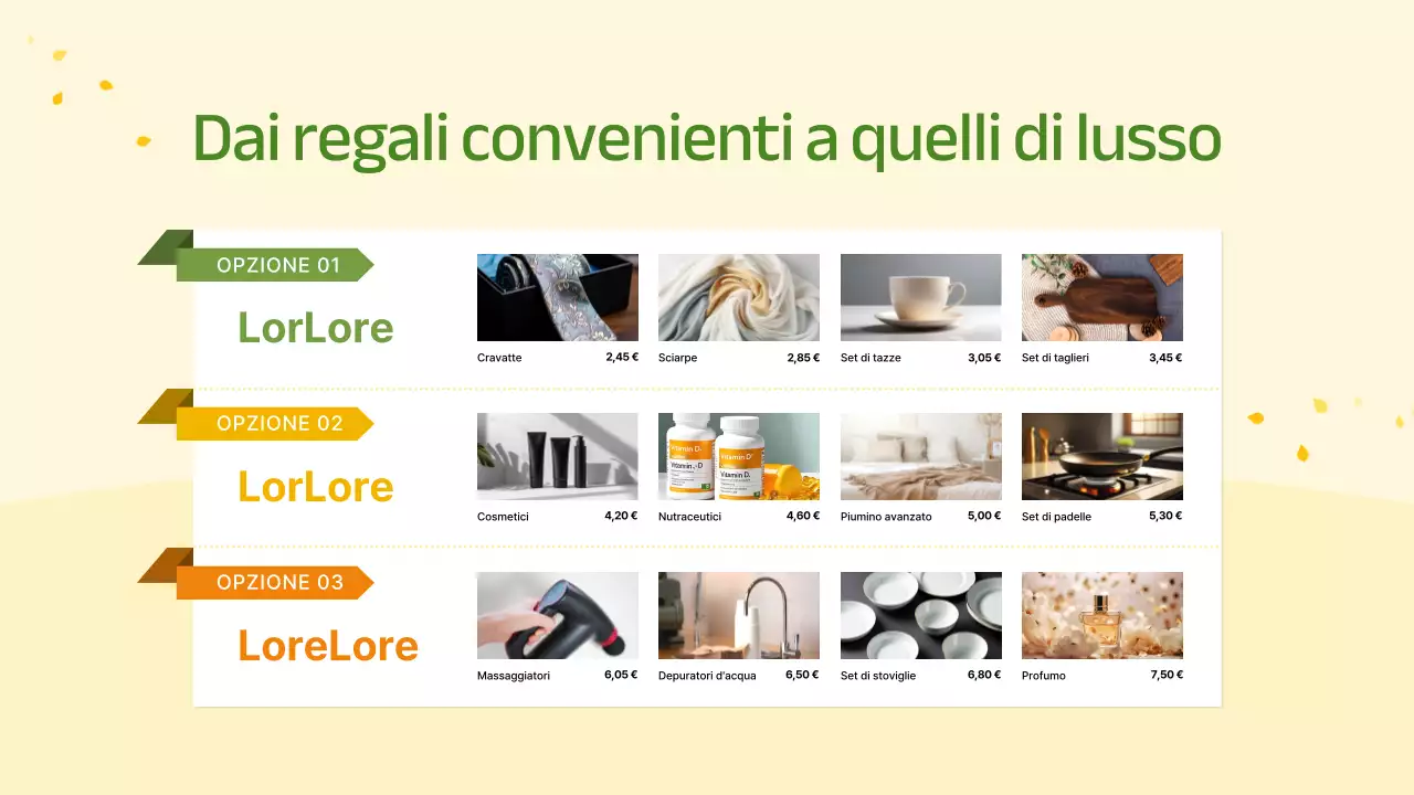 Promozione di un regalo per il Mese della Casa giallo e chartreuse