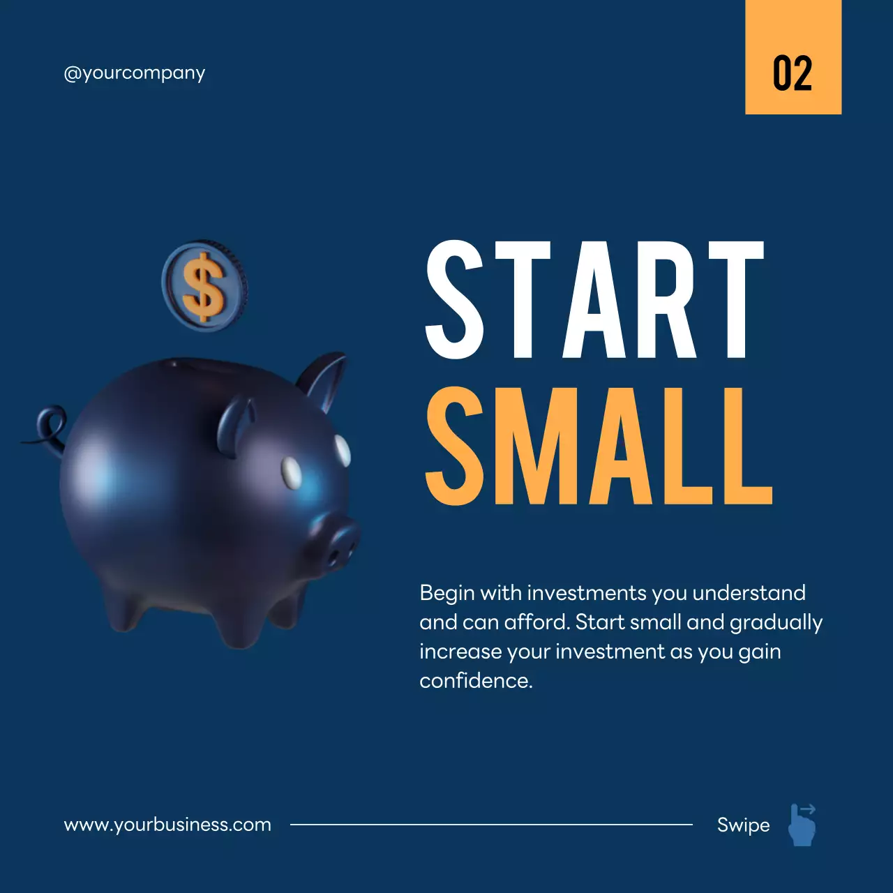 Blue Modern Investment Guide Social Media Post