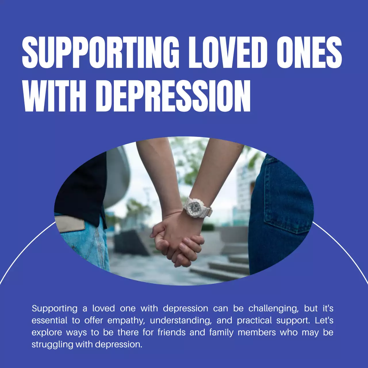 Blue Professional Depression Guide Social Media Post